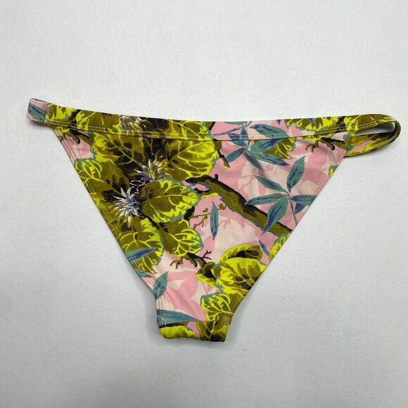 TOPSHOP IDOL PINK TROPICAL TANGA BIKINI BOTTOMS - Picture 7 of 7